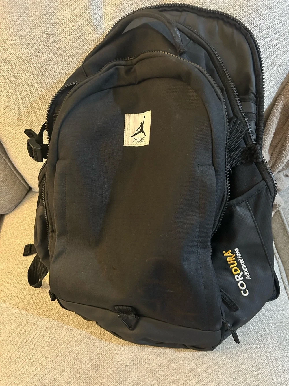 Jordan Black Cordura Mens Backpack